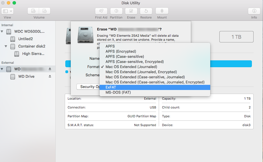 reformat wd passport for mac and pc
